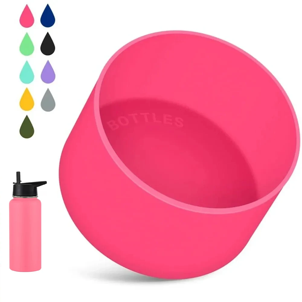 Water Bottle 7.5cm Silicone Boot Bottom Sleeve Cover for Stanley 40oz Tumbler Quencher Adventure and Ice Flow Flip 30 oz 20 oz Water Bottle