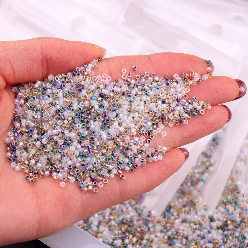 Over 1600 Frosted Sea Glass Look Seed Beads 6/0 for Jewelry Making