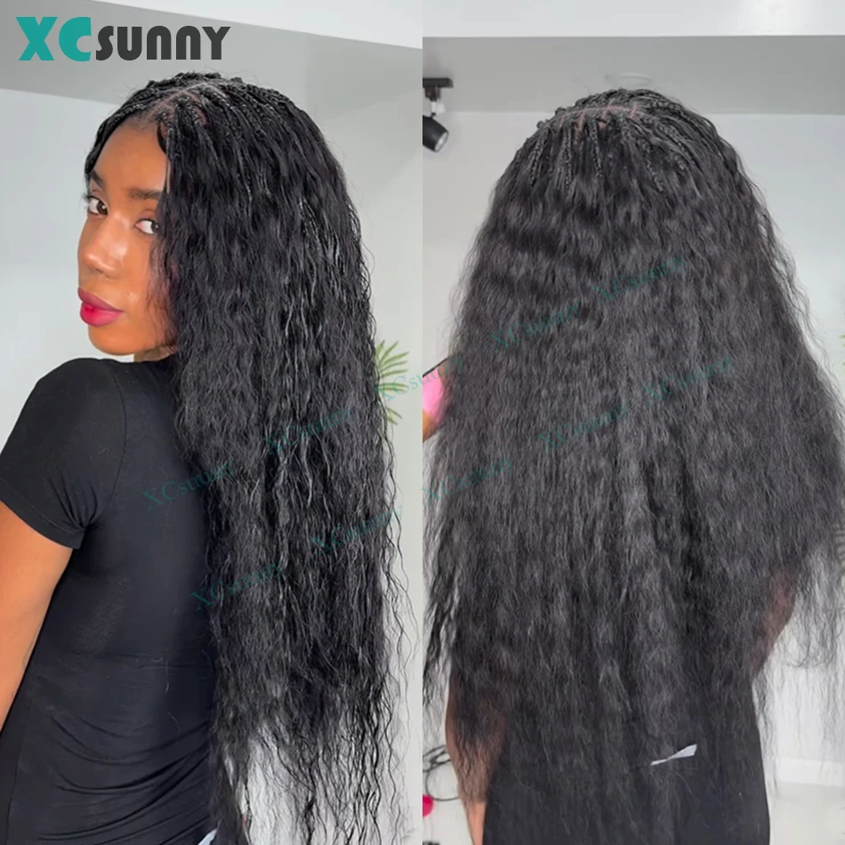 Bulk Human Hair For Braiding Wet And Wavy Bulk Hair For Boho Braids Double Drawn Human Bundles Water Wave Women