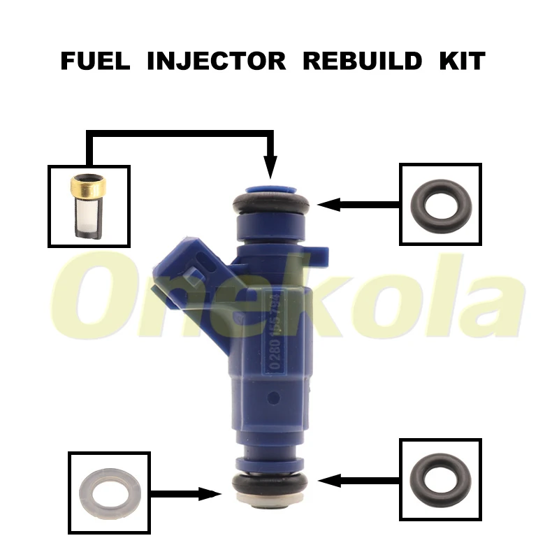 Fuel Injector Service Repair Kit Filters Orings Seals Grommets for EUGEOT 106 206 306 CITROEN SAXO XSARA PICASSO 1.6 0280155794