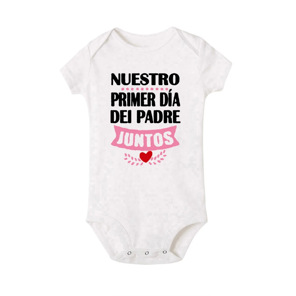 Our First Father's Day Family Matching Clothes Daddy T-shirt & Baby Bodysuit  Dad & Baby Fathers Day Look Outfit Holiday Shirt 6