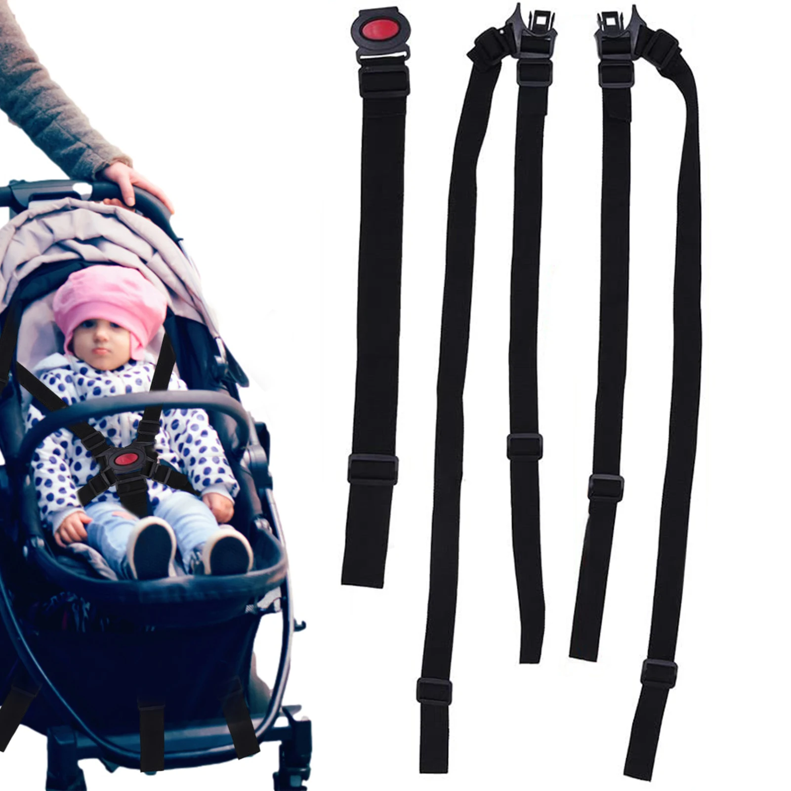 5 Point Harness Baby Chair High Chair Straps Replacement High 5