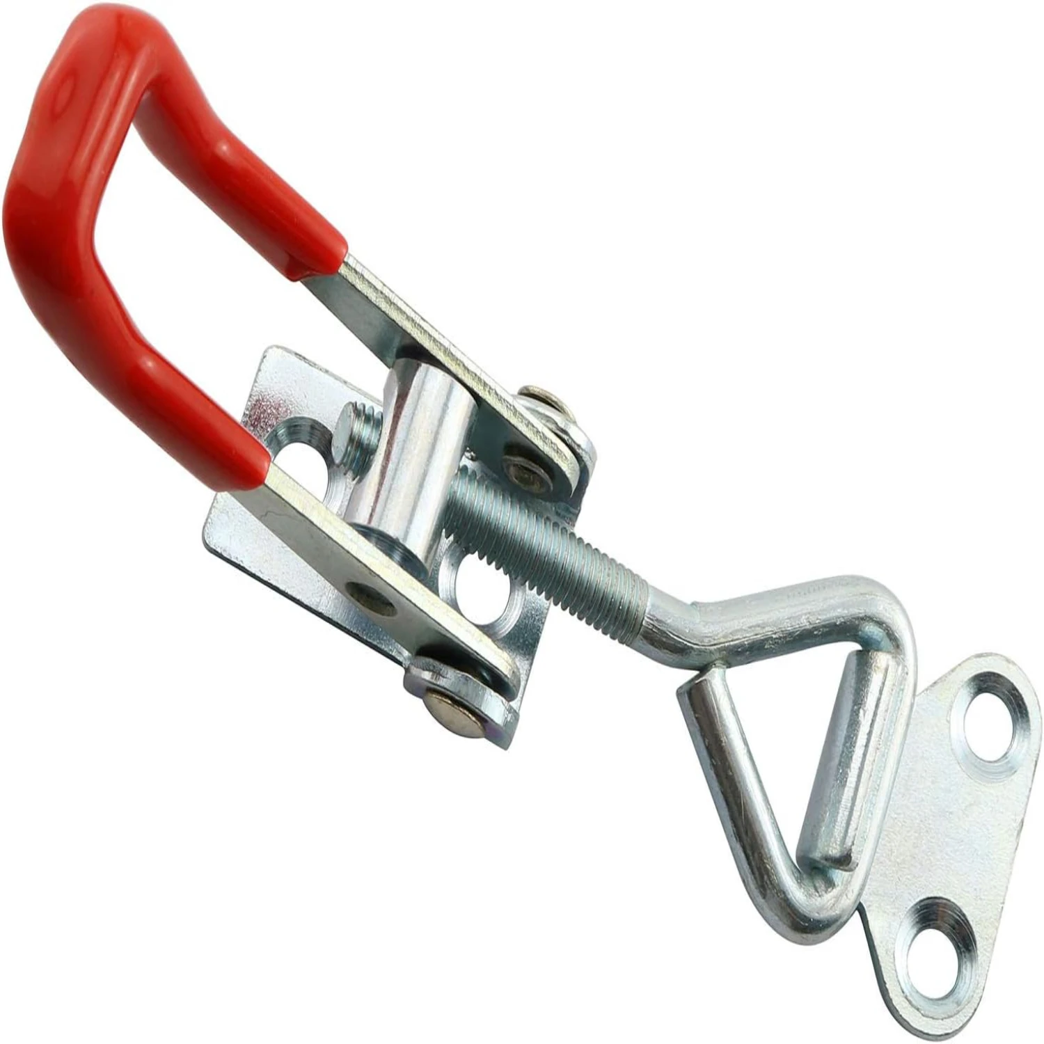 Secure Storage Solution: Sturdy Silver 4001 Toggle Lock Clamp Latch Catch Cabinet Boxes Handle-Durable, High-Quality Locking H