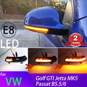 Светодиодный динамический поворотник для зеркала заднего вида, указатель поворота, светильник торитель света для Volkswagen VW GOLF 5 Jetta MK5 Passat B5.5 B6 EOS