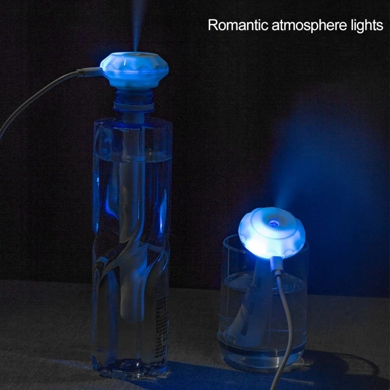 USB Mini Ultrasonic Air Humidifier LED Lamp USB Essential Oil Diffuser Car Purifier Aroma Anion Mist Maker With Romantic Light For air humidifier