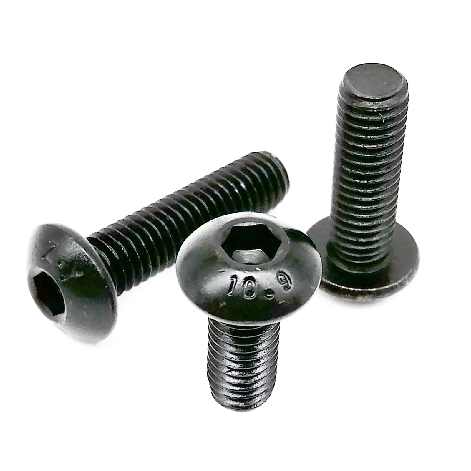 625/1140/2100pcs Hex Hexagon Socket Button Round Head Screw Bolt Nut Set Kit Box M1.6 M2 M2.5 M3 M4 M5 Black Grade 10.9 Steel