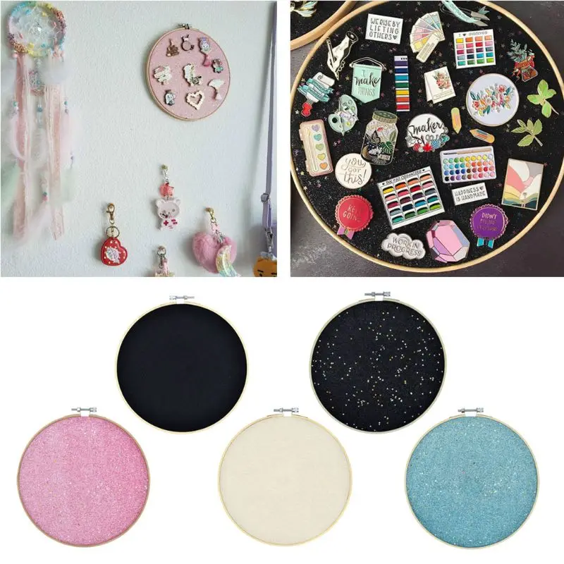 Wall Hanging Pin Collection Display Stand Pin Display Holder Display Board Gift for Friend Kids Children Glitter Board B03E 2