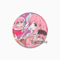 Cute Anime Brooches: Bocchi The Rock! Character Pins for Clothes and Backpacks (58mm)