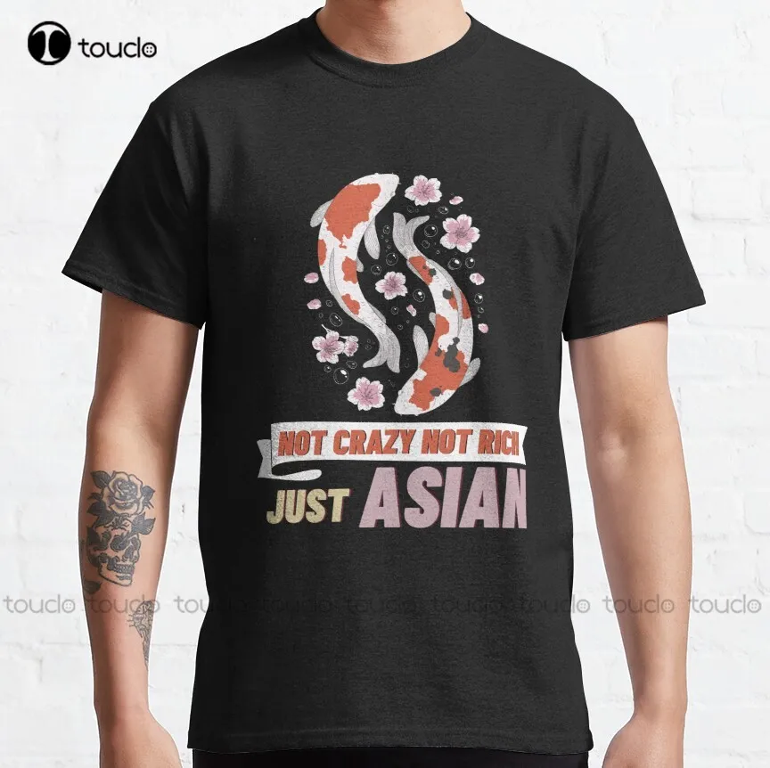 Copia Di Non Pazzo Non Ricco Solo Pesce Giapponese Asiatico Koi Fish. -Nishikigoi, Koi Fish O Japanese Carp Classic T-Shirt Xs-5Xl Tee