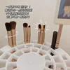 Plastic Pink White Makeup Brush Storage Rack Make-up Tool Box Cosmetic Storage Shelf Pen Storage Box Table Organizer 4