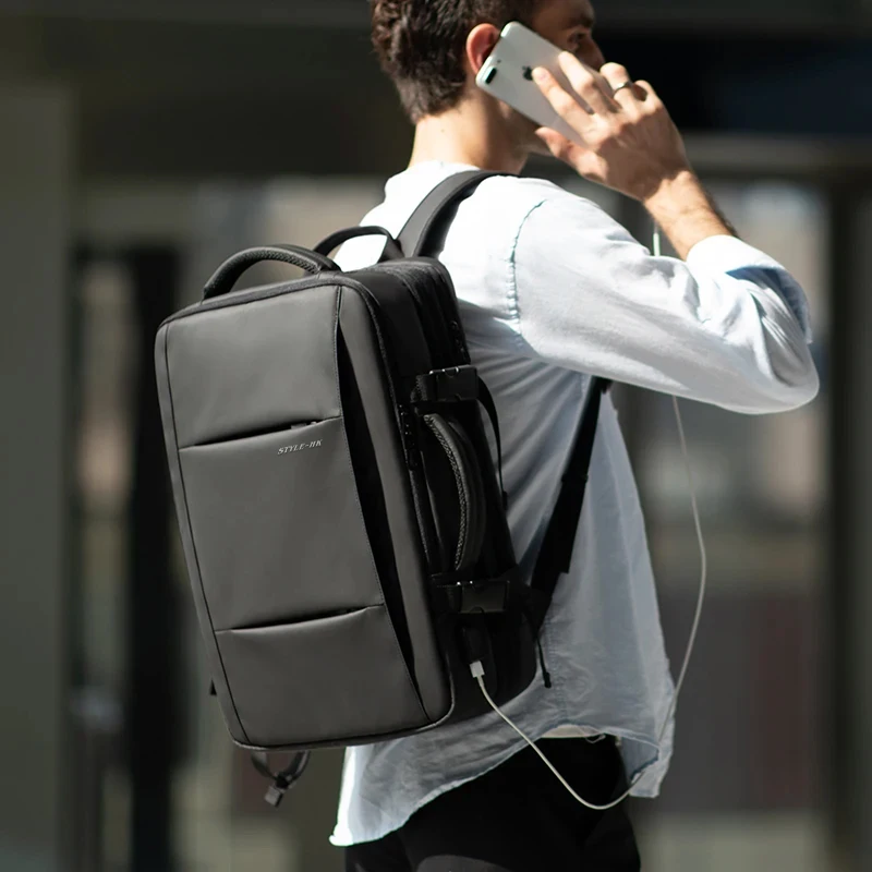 Travel Backpack Business Backpack Expandable School Bag Large Capacity 15.6" Laptop Waterproof with USB