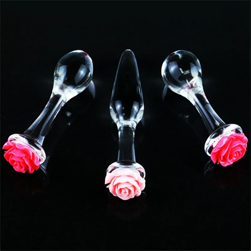 Glass Anal Bead Butt Plug For Erotic Play And Sensual Massage_voghion.com