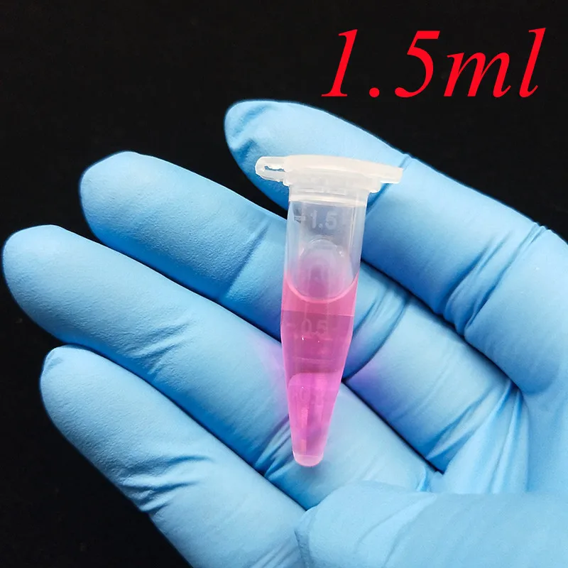 100pcs Mini Plastic Test Tubes with Cap Transparent Plastic 1.5ml Micro Tips Centrifuge Tubes Container for Sample Vials Bottle plastic test tubes,centrifuge tube