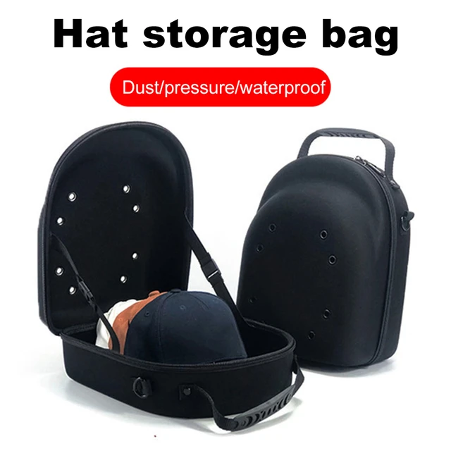 Portable Outdoor Travel Hat Carrier Case Caps Storage Hard Shell Hat  Protective Box Hat Travel Case Baseball Cap Carrying Bag - AliExpress