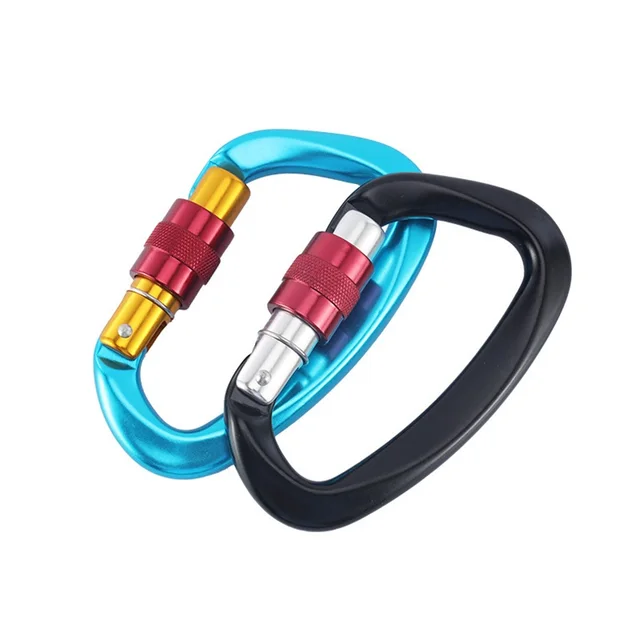 BEIFENG Auto Locking Climbing Carabiner, 25KN Twist Lock Heavy Duty D