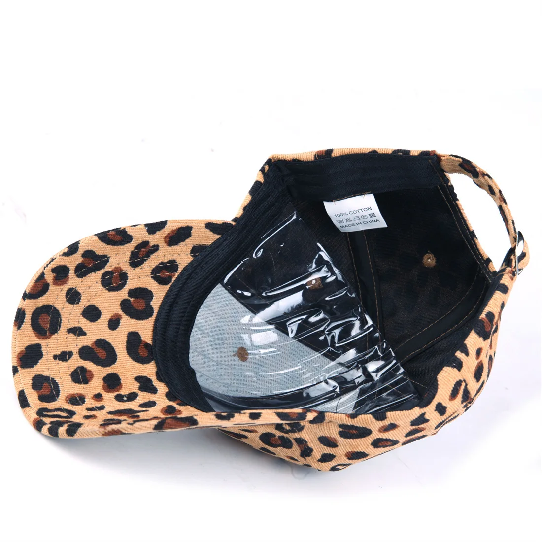 Baseball Cap Corduroy Leopard Print Baseball Cap Unisex Vintage Baseball Hat For Women Men Outdoor Adjustable Hip Hop Gorras Snapback