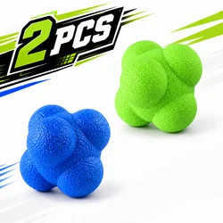 Agility Training Hexagon Reaction Ball for Enhanced Coordination and Reflex Fitness (2PCS)