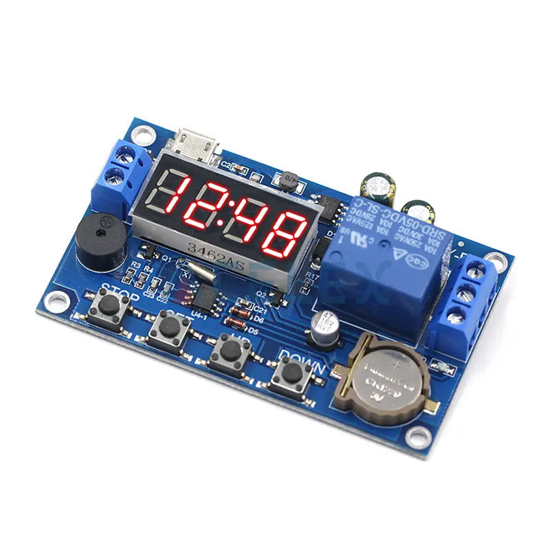 DC 5V Real time Timing Delay Timer Relay Module Switch Control Clock Synchronization Multiple Mode Control Wiring Diagram 
