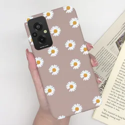 Heart Cat Silicone Matte Shockproof Phone Case - Cute & Protective Back Cover for Redmi 11 Prime 4G (MT35)