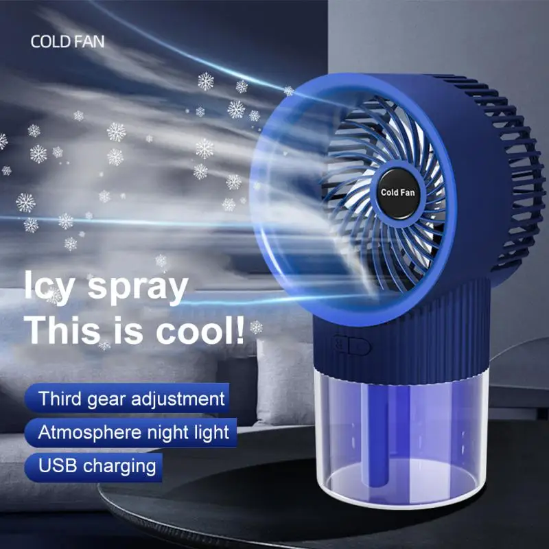 

Handheld USB Fan Mini Portable Silent Cooling Fan Digital Display Folding Air Conditioner Aromatherapy Electric Fan