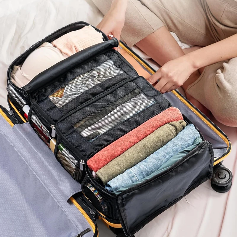 Oxford Cloth Multi-layer Clothing Storage Bag Suitcase Organizer HangingTravel Organizer Carry On Luggage Organizer 6
