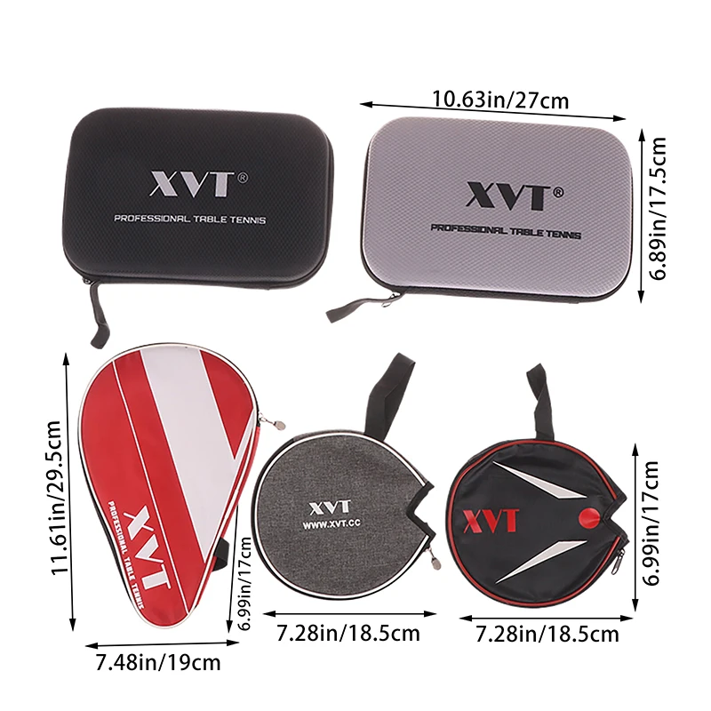1Pc Table Tennis Bat Cover Paddle EVA Bag Shock-resistant Ping Pong Cases Zip Pocket Racket Bags Waterproof Covers