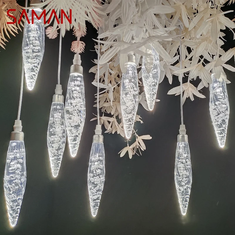 

SAMAN Modern Wedding Pendant Lamp Festival Lights Atmosphere LED Light For Party Stage Prop Background Decorationnd