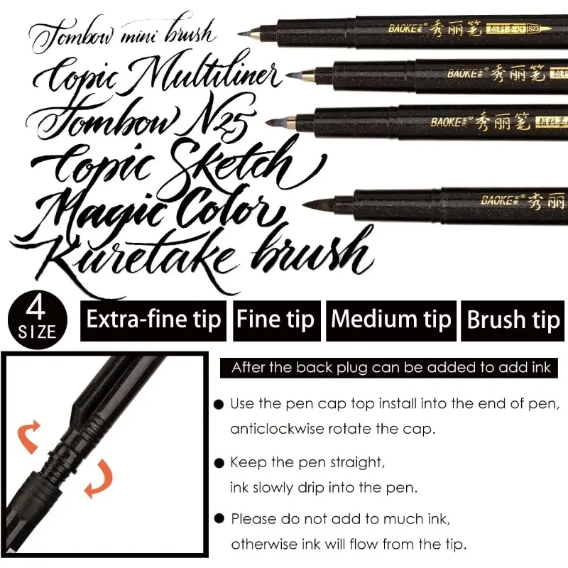 Hand Lettering Brush Marker Set 2