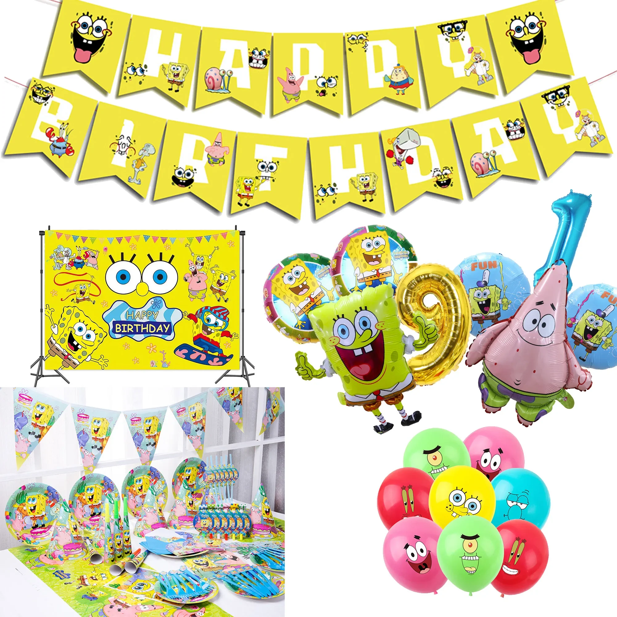 Spongebob compleanno decorazione palloncino Foil Patrick Star Set