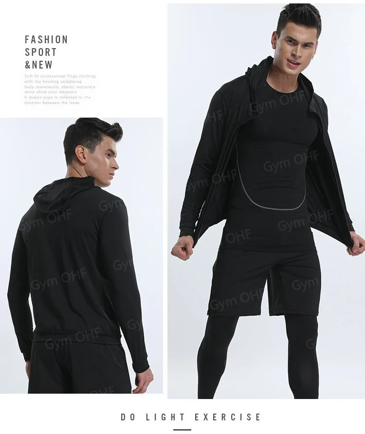 Superhero Mann Schnell Trocknend Sportswear Kompression Kleidung Training Kit Winter Sport Unterwäsche männer Lauf Anzug MMA Rashgard – Detail 37