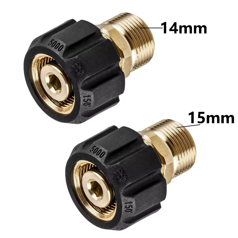 Adaptateur Nettoyeur Haute Pression - M22 Femelle Vers 1/4 | Raccord Laiton Rapide - 14 Mm Intérieur