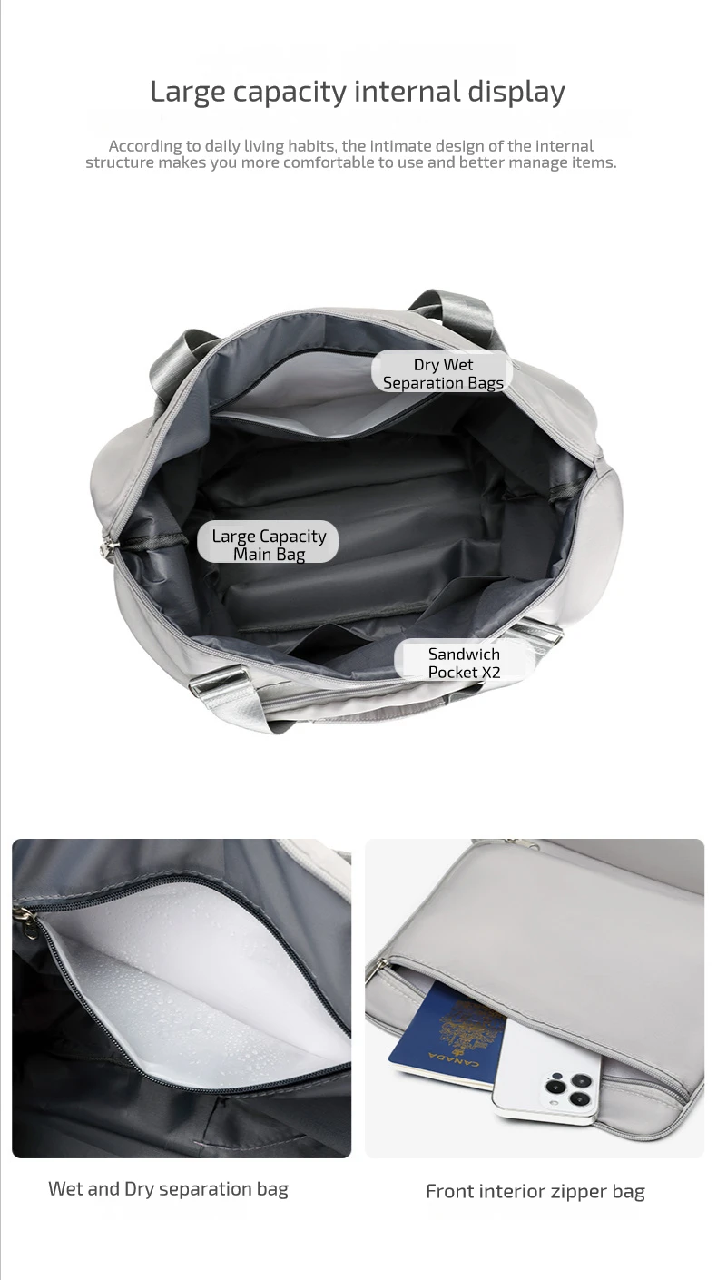 Sa3f4e0b5bcf94add8304447a9d6f03435 Large Capacity Folding Travel Bags Waterproof Tote Gym Luggage Bags for Men Women, Travel Backpack Duffle Bags Handbag Mallzona