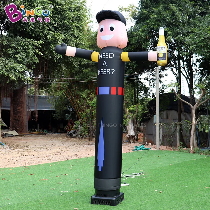 Inflatable Beer-Man With Left/Right Waving Hand Inflatable Blow up Male With Beer Model For Sale-BG-D0120-2/BG-D0120 6