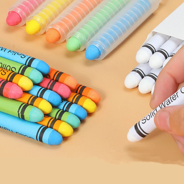 Water-soluble Dust-free Chalk Wet Wipe Color Children's Home Blackboard Wall Stickers Crayons Environmental Protection |