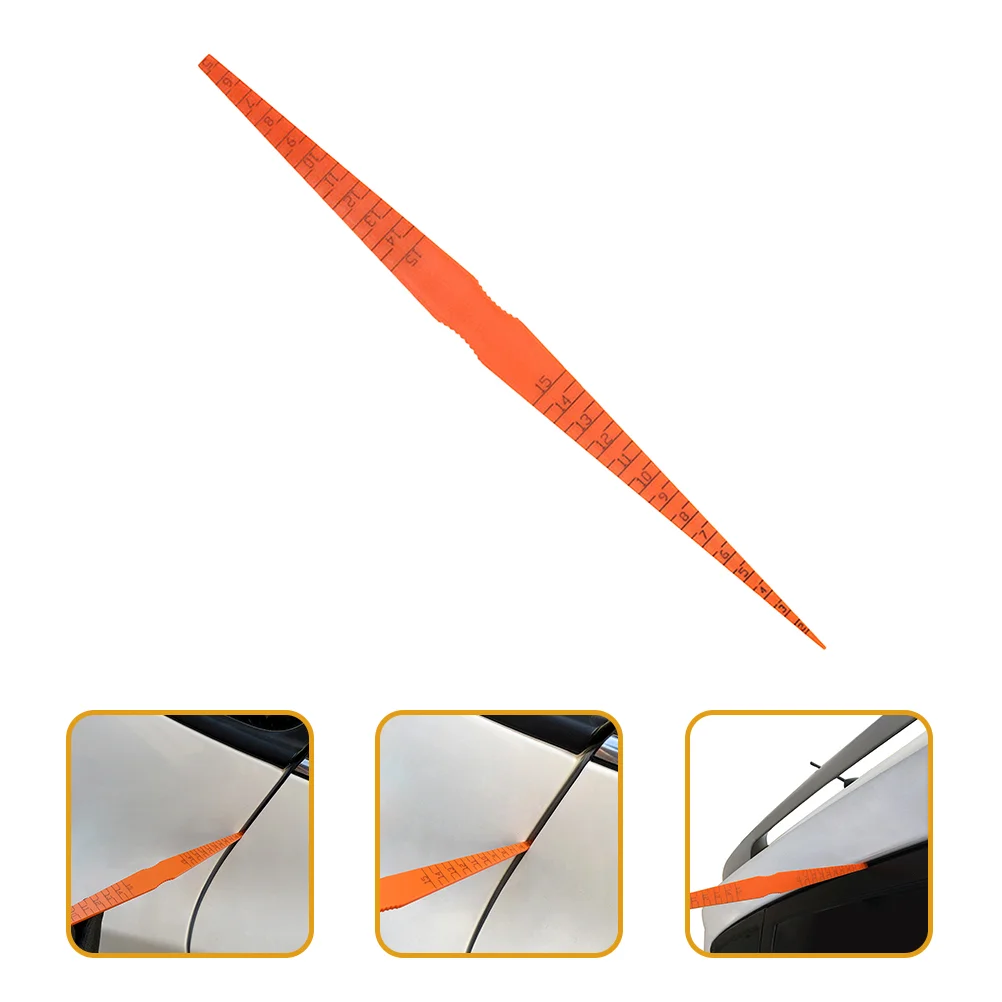

2 Pcs Gap Gauge Decorators Tools Plastic Car Door Ruler for Panel Alignment Auto Supplies