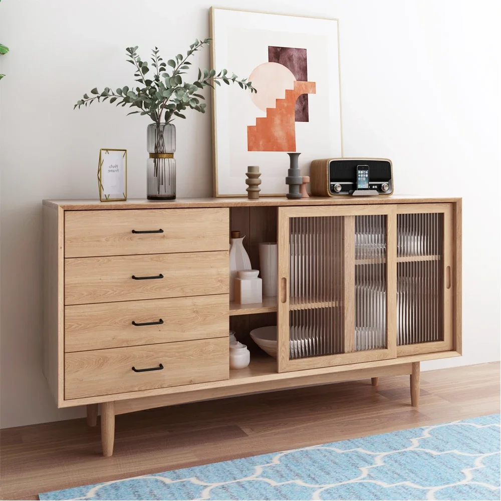 Wood Filing Kitchen Cabinets Modern Storage Nordic Display et Bar Sideboard Closet Luxury Archivadores Dining Room Sets
