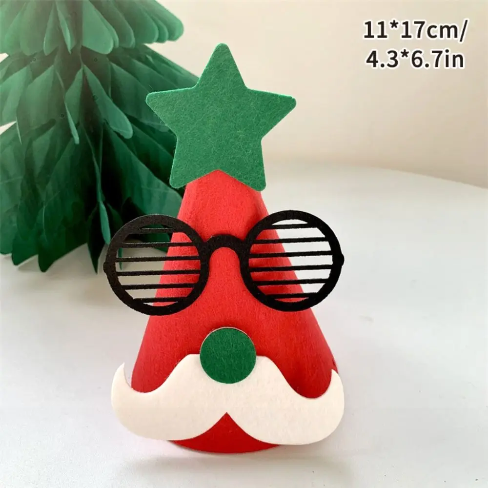 Xmas Decorative Santa Claus Merry Christmas Hat Cartoon Christmas Santa Claus Hat Felt Animal Party Birthday Party