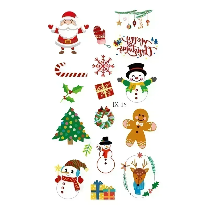 Рисунок 6 - Рождественские наклейки с татуировками
