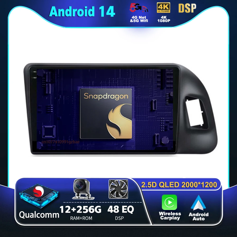 

Android 14 Carplay Car Radio For Audi Q5 2010 - 2018 Multimedia Video Player Navigation GPS Stereo 2Din DVD Head Unit 360 Camera