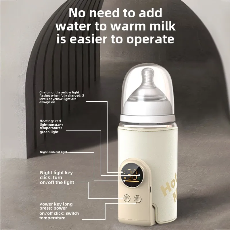 Bottle Warmer USB Multifunctional High-capacity Baby Feeding Smart Temperature Control Screen Newborn Sleeve milk bottle heater