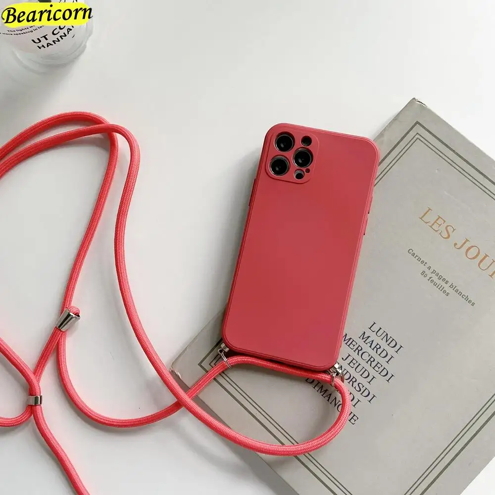 thumbnail image 1 of Necklace Strap Lanyard Cord Square Case For Samsung Galaxy A13 A23 A33 A53 A73 A14 A34 A54 A10 A20 A30s A50 A70 A01 A03 A3 Core, 1 of 5