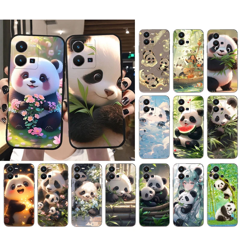 

Panda Bear Phone Case For VIVO Y53S Y33S Y01 Y22S Y31 Y21 Y70 Y21S Y72 Y51 Y35 Y76 V21 V2023 V21E V20 SE