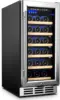 Under-counter Refrigerators, Single Zone Wine Fridge, Wine Refrigerator Digital Temperature Control, Freestanding 1