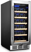 Under-counter Refrigerators, Single Zone Wine Fridge, Wine Refrigerator Digital Temperature Control, Freestanding 1