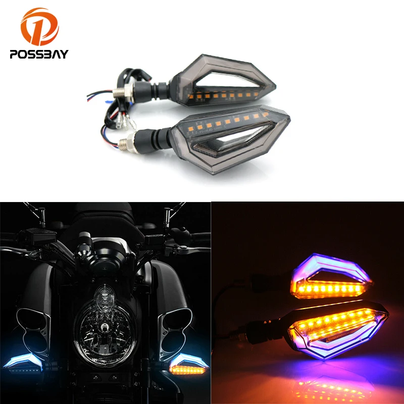 

Motorcycle LED Turn Signals Indicators Flasher Stop Signal Lamp for Honda Yamaha Suzuki Kawasaki Harley Motorcycle Accessories