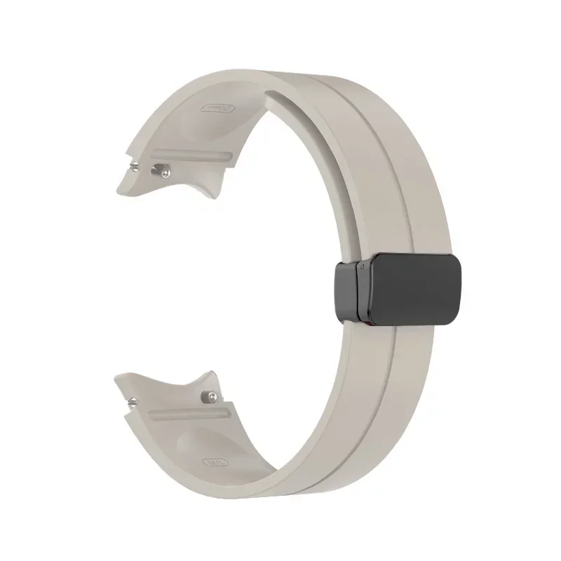 Elegant Magnetic Silicone Strap for Galaxy Watch - No Gap Design Bracelet