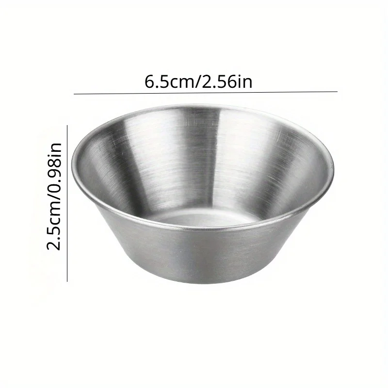 2pcs Small Cake Cup, Sauce Cups, Ramekin Dipping Sauce Cup, Commercial Grade Individual Round Condiment Cups (1.5 Oz.)