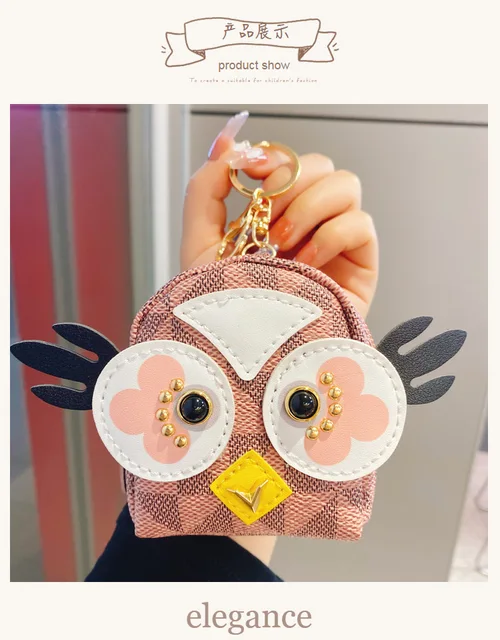 Kawaii LuLu Vegan Leather Owl Mini Backpack Coin / Wallet With Keychai – 💎  Glitterati Sparkle 💎