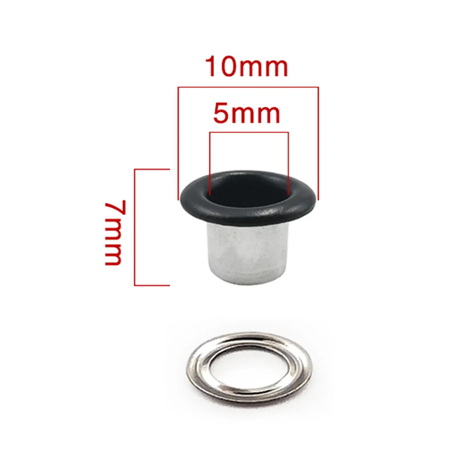 100 Pieces Metal Eyelets Grommet Kit Round Shape Accessories
