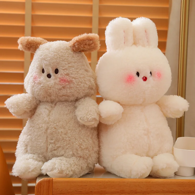 

Милый кролик, плюшевые игрушки, милый мультяшный Мягкий Кролик, Прекрасный Простой декор для комнаты, изысканный подарок на день рождения для детей